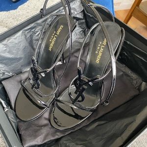 Saint Laurent Casandra Sandals side 38